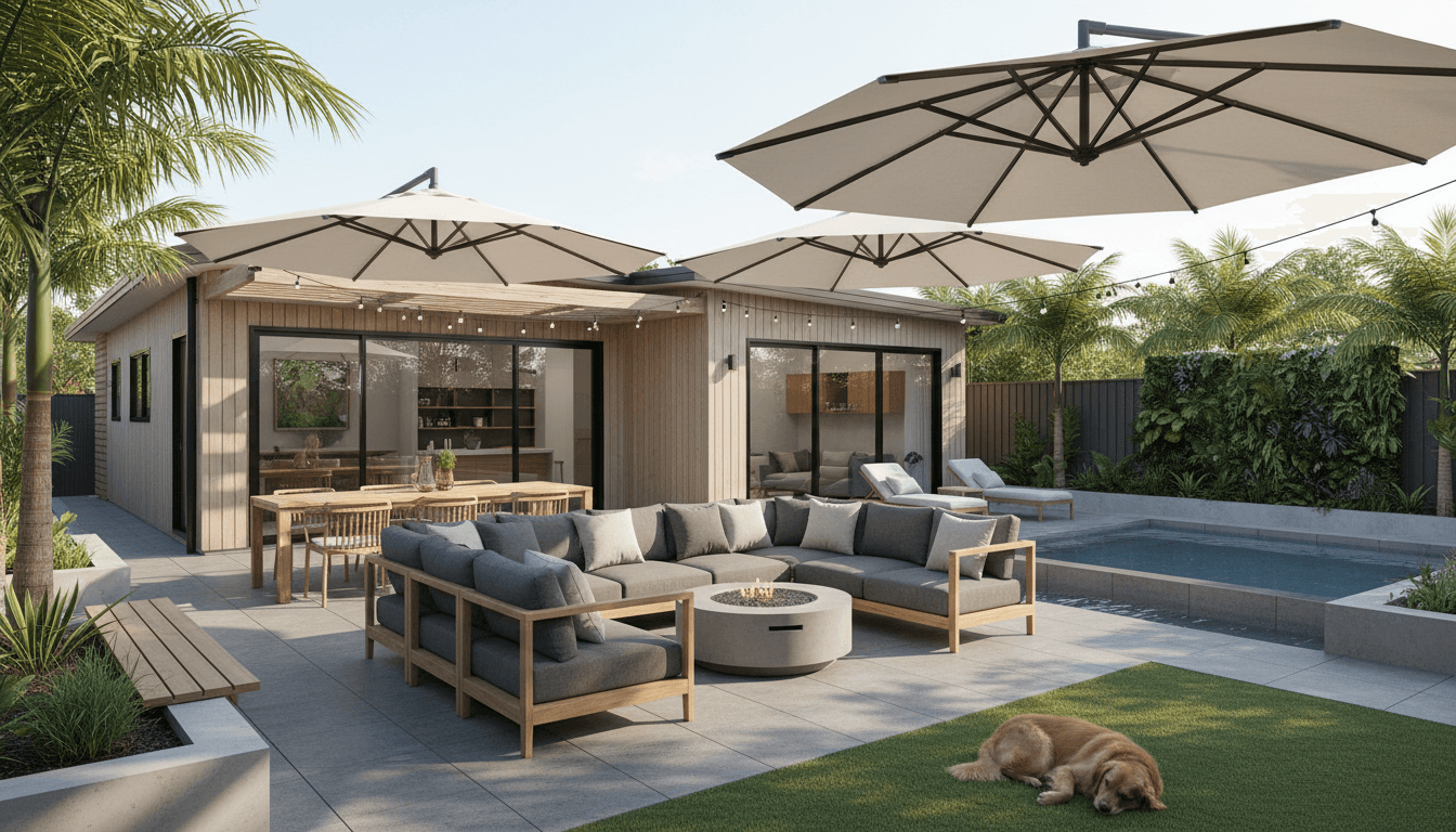 Modern granny flat in a sunny Perth backyard