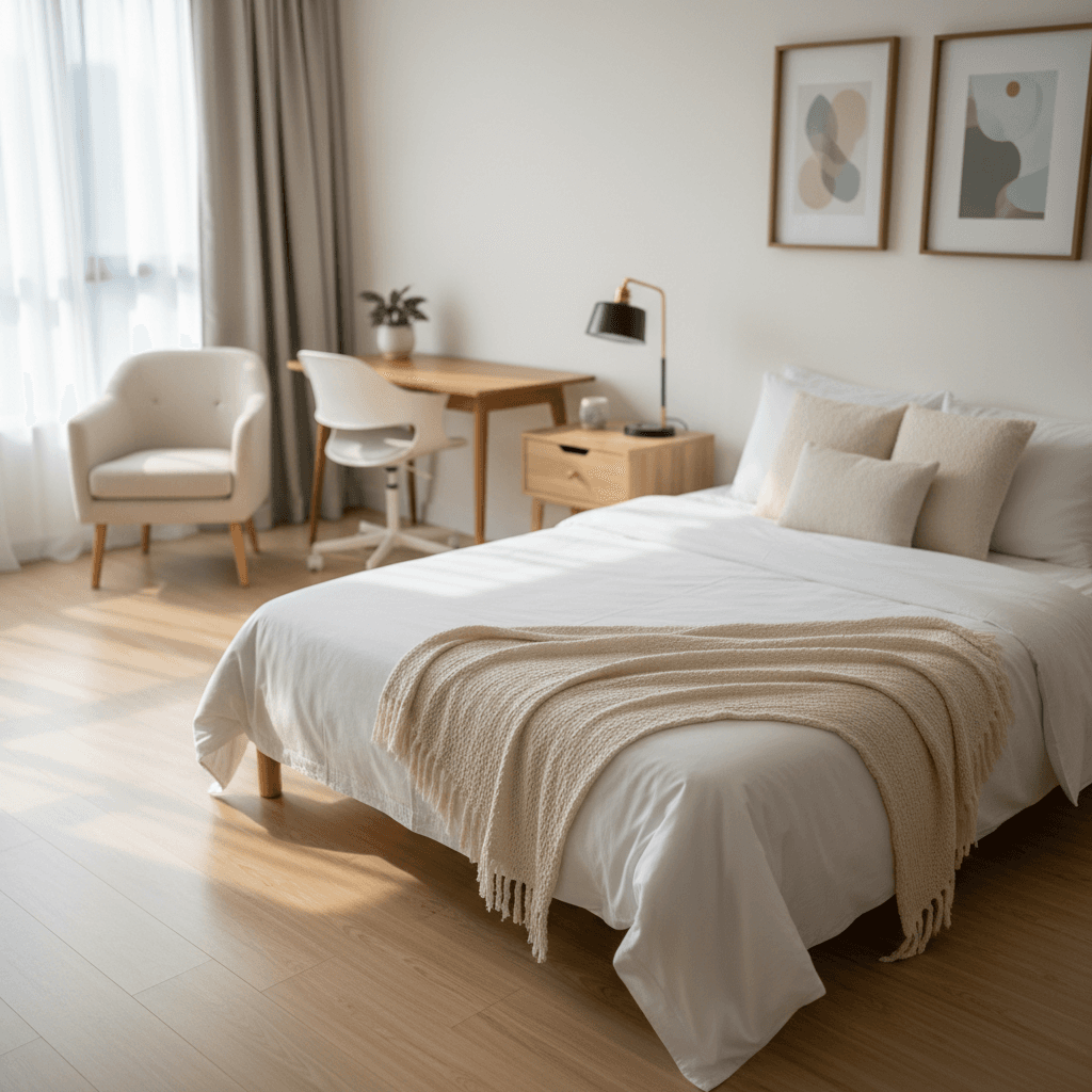 Granny flat bedroom interior